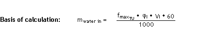 Calculation of quantity of water taken into the compressor